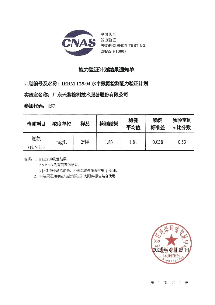 环境领域    IERM T25-04《水中氨氮检测》结果通知单.png