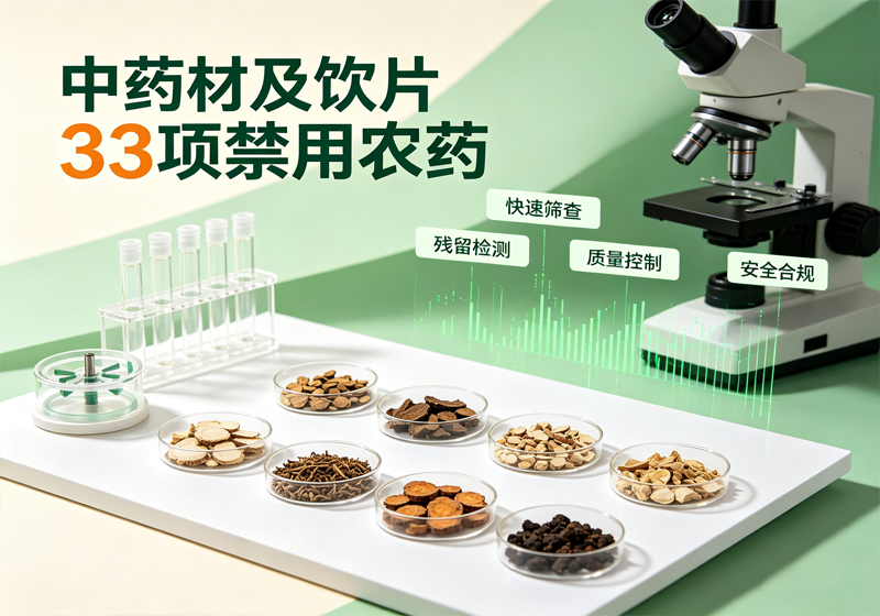 中药材及饮片33项禁用农药检测
